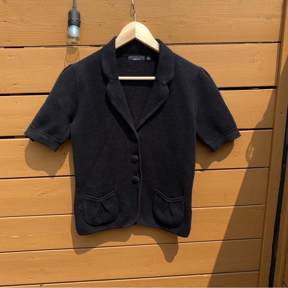 button down sweater top - Picture 1 of 3